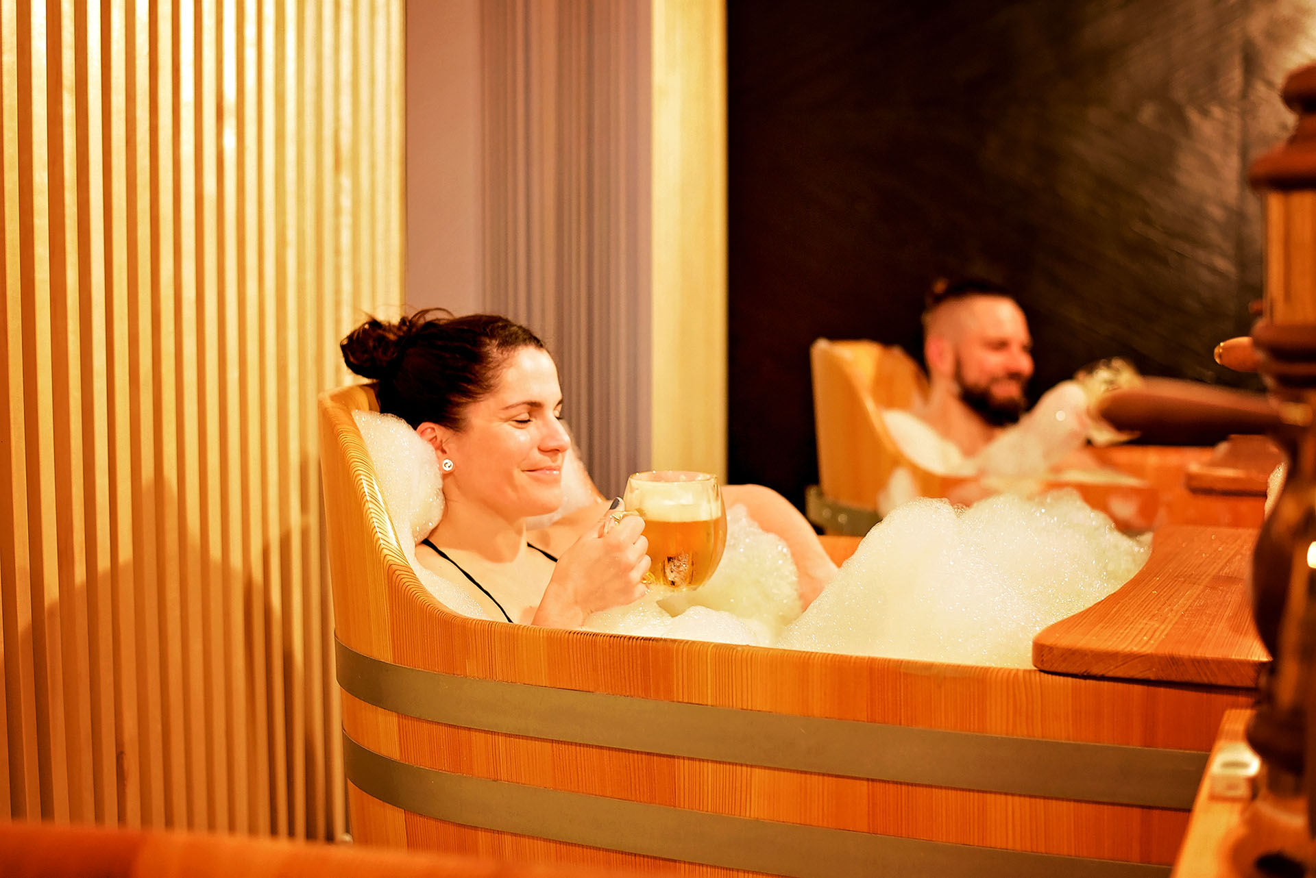 Unique beer spa